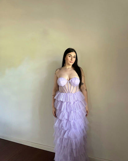 Maxi Dress Luxury Jennifer Purple